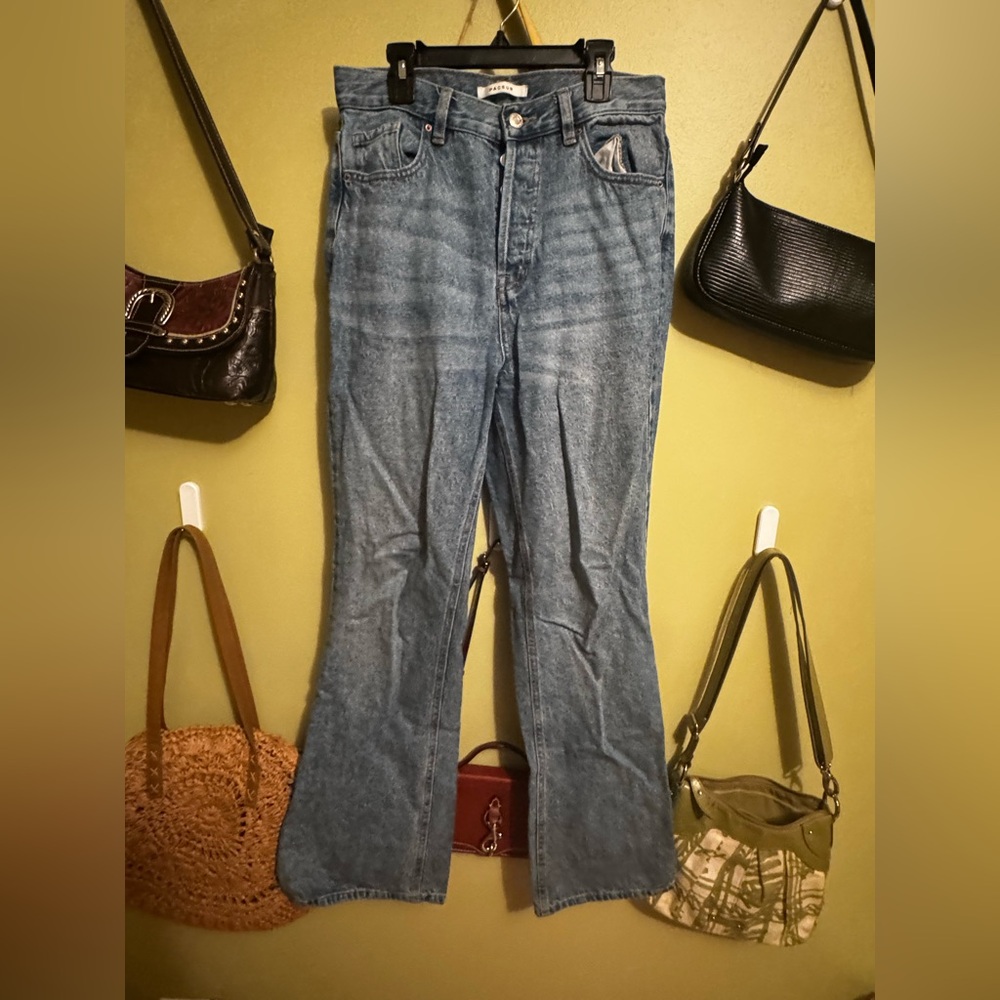 medium wash high-waisted pacsun jeans